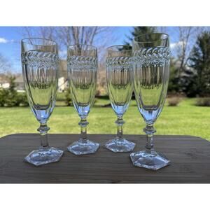 Villeroy & Boch Miss Desiree 4oz Champagne Flute 7-1/8”~ Set Of 4